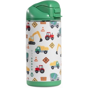 image:imageHydroJug Ease2o 14oz Kids Water Bottle with Straw amp Chug Lid FootballUnder Construction