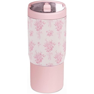 image:imageHydroJug Sport 14 oz Insulated Kids Water Bottle with Straw Daisy CheckersBouquet