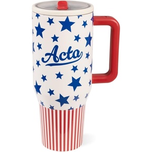 image:imageHydroJug Traveler 40oz Insulated Tumbler with Handle amp Straw American HoneyAmericana