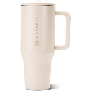 image:imageHydroJug Traveler 40oz Insulated Tumbler with Handle amp Straw American HoneyCream