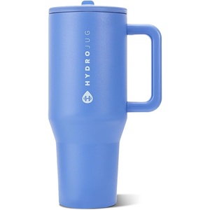 image:imageHydroJug Traveler 40oz Insulated Tumbler with Handle amp Straw American HoneyLight Blue