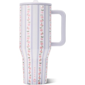 image:imageHydroJug Traveler 40oz Insulated Tumbler with Handle amp Straw American HoneyPrimrose