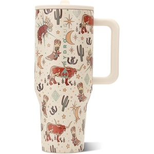 image:imageHydroJug Traveler 40oz Insulated Tumbler with Handle amp Straw American HoneyRodeo