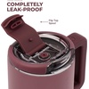 image:imageHydroJug Coffee Traveler 20oz CeramicLined Mug with Handle French VanillaCanyon Rose