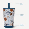 image:imageHydroJug Everyday Tumbler 14 oz CeramicLined Straw Cup Noir SatinAllStars