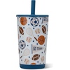 image:imageHydroJug Everyday Tumbler 14 oz CeramicLined Straw Cup Noir SatinAllStars