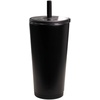 image:imageHydroJug Everyday Tumbler 14 oz CeramicLined Straw Cup Noir SatinBlack