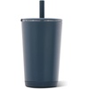 image:imageHydroJug Everyday Tumbler 14 oz CeramicLined Straw Cup Noir SatinCascade