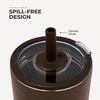 image:imageHydroJug Everyday Tumbler 14 oz CeramicLined Straw Cup Noir SatinChestnut