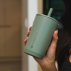 image:imageHydroJug Everyday Tumbler 14 oz CeramicLined Straw Cup Noir SatinCourtyard