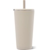 image:imageHydroJug Everyday Tumbler 14 oz CeramicLined Straw Cup Noir SatinDune