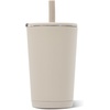 image:imageHydroJug Everyday Tumbler 14 oz CeramicLined Straw Cup Noir SatinDune