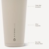 image:imageHydroJug Everyday Tumbler 14 oz CeramicLined Straw Cup Noir SatinDune