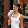 image:imageHydroJug Everyday Tumbler 14 oz CeramicLined Straw Cup Noir SatinFrench Vanilla