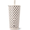 image:imageHydroJug Everyday Tumbler 14 oz CeramicLined Straw Cup Noir SatinFrench Vanilla