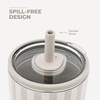 image:imageHydroJug Everyday Tumbler 14 oz CeramicLined Straw Cup Noir SatinLatte