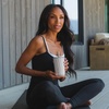 image:imageHydroJug Everyday Tumbler 14 oz CeramicLined Straw Cup Noir SatinLatte