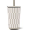 image:imageHydroJug Everyday Tumbler 14 oz CeramicLined Straw Cup Noir SatinLatte
