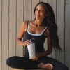 image:imageHydroJug Everyday Tumbler 14 oz CeramicLined Straw Cup Noir SatinLatte