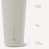 image:imageHydroJug Everyday Tumbler 14 oz CeramicLined Straw Cup Noir SatinLinen