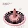 image:imageHydroJug Everyday Tumbler 14 oz CeramicLined Straw Cup Noir SatinMagnolia