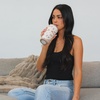image:imageHydroJug Everyday Tumbler 14 oz CeramicLined Straw Cup Noir SatinMesa