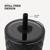 image:imageHydroJug Everyday Tumbler 14 oz CeramicLined Straw Cup Noir SatinNoire Satin