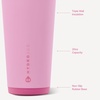 image:imageHydroJug Everyday Tumbler 14 oz CeramicLined Straw Cup Noir SatinPetal