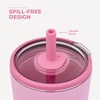 image:imageHydroJug Everyday Tumbler 14 oz CeramicLined Straw Cup Noir SatinPetal