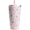 image:imageHydroJug Everyday Tumbler 14 oz CeramicLined Straw Cup Noir SatinWildrose