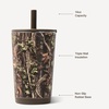 image:imageHydroJug Everyday Tumbler 14 oz CeramicLined Straw Cup Noir SatinWoodland