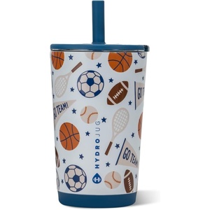 image:imageHydroJug Everyday Tumbler 14 oz CeramicLined Straw Cup Noir SatinAllStars