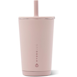 image:imageHydroJug Everyday Tumbler 14 oz CeramicLined Straw Cup Noir SatinDusty Rose