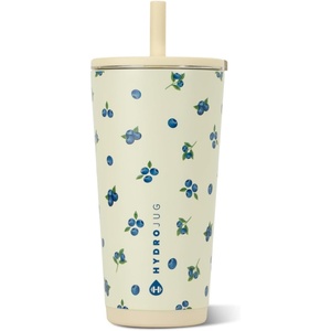 image:imageHydroJug Everyday Tumbler 14 oz CeramicLined Straw Cup Noir SatinFreshly Pickd