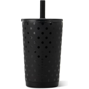 image:imageHydroJug Everyday Tumbler 14 oz CeramicLined Straw Cup Noir SatinNoire Satin