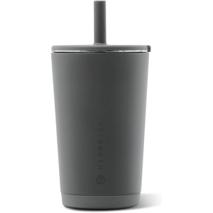 image:imageHydroJug Everyday Tumbler 14 oz CeramicLined Straw Cup Noir SatinStone